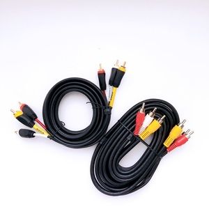 3/$25 AV Coaxial Cables 2-Pack Black Dish Network RG-59/U Audio/Video